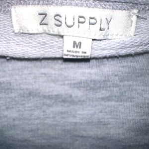 Z Supply off the shoulder crop sweatshirt